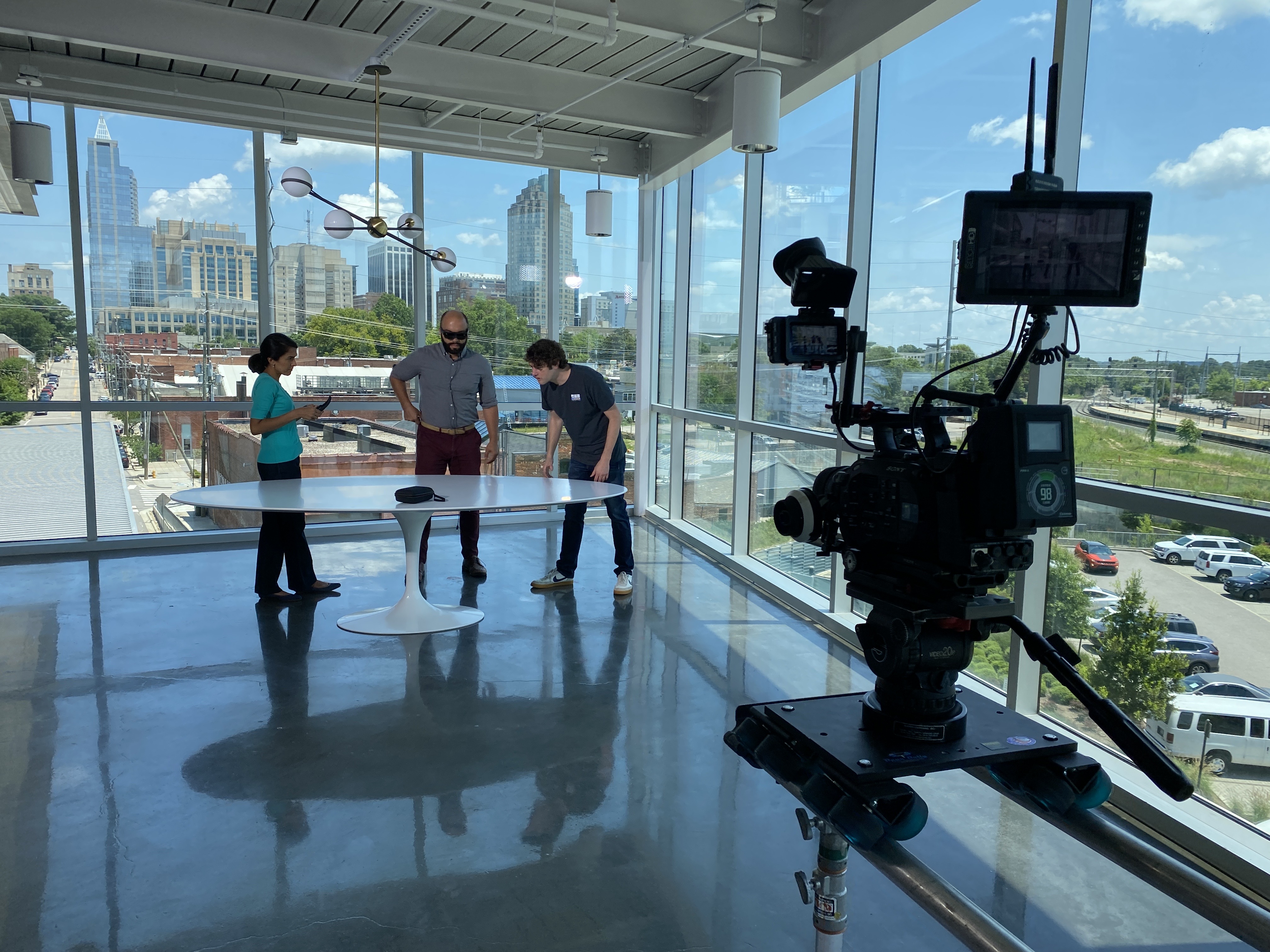 Moonbeam Video on set